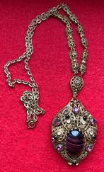 Antieke sieraden - Vintage halsketting 1950-60, Handtassen en Accessoires, Overige materialen, Ketting, Ophalen of Verzenden