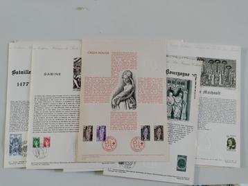 Postzegel first day sheets Frankrijk 
