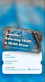 4 tickets Camille sportpaleis 4 mei 14:00, Tickets en Kaartjes, Mei