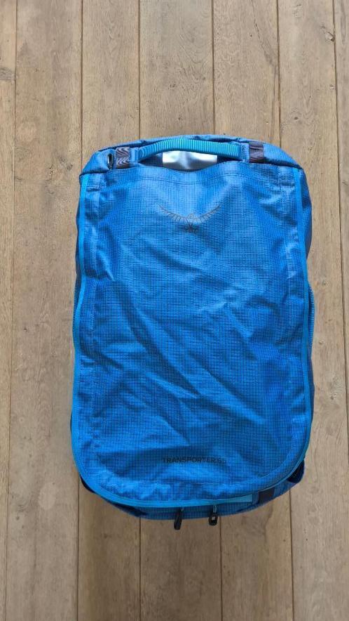 Osprey Transporter Duffel 65, Handtassen en Accessoires, Tassen | Reistassen en Weekendtassen, Zo goed als nieuw, Blauw, Ophalen