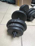 Set gewichten voor fitness at home, Sport en Fitness, Ophalen, Zo goed als nieuw, Rug, Halterset