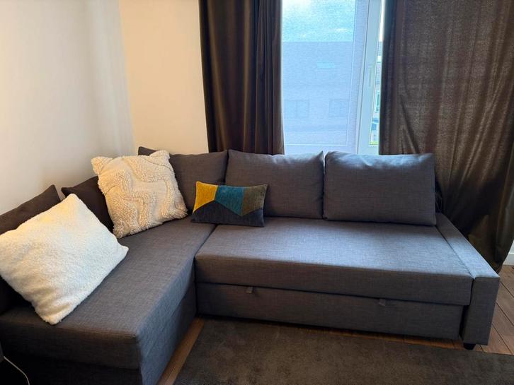 Canapé convertible angle + rangement ( Parfait état !! ), Huis en Inrichting, Slaapkamer | Slaapbanken, Zo goed als nieuw, Grijs