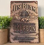 Metalen reclamebord Jim Beam, Ophalen of Verzenden, Nieuw, Reclamebord