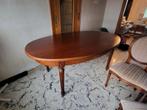 Volledige eetkamer uit massief hout, Ophalen, Zo goed als nieuw, 4 tot 6 stoelen