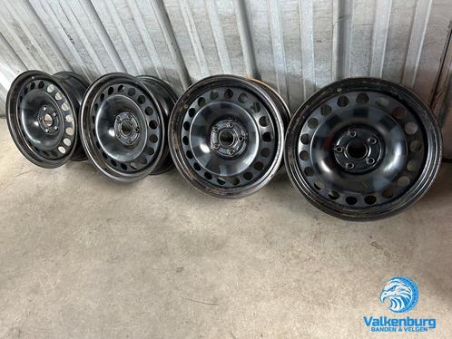 17 inch staal! VW Golf Caddy Audi A3 Leon zwart stalen velge, Auto-onderdelen, Banden en Velgen, Velg(en), 17 inch, Personenwagen