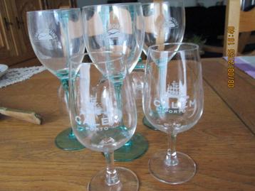 Verres à vin collector ou à eau et à porto.   beschikbaar voor biedingen