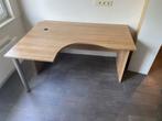 L - Bureau kleur : beuken 160 op 80/115. Hoogte 70, Huis en Inrichting, Bureaus, Ophalen, Gebruikt, Bureau