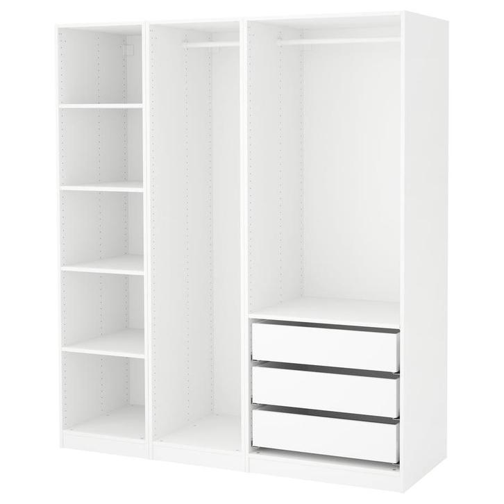 Ikea PAX open kledingkast wit, Huis en Inrichting, Kasten | Kleerkasten, Zo goed als nieuw, Met lade(s), Ophalen