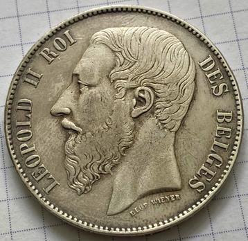 Zilver 5fr 1867 , HANDTEKENING HALS !!! beschikbaar voor biedingen