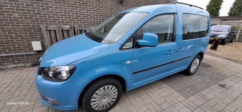 Smurfenblauwe VW Caddy, Auto's, Volkswagen, Particulier, Caddy Combi, Airbags, Bochtverlichting, Centrale vergrendeling, Cruise Control