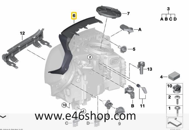 Koplamplijst BMW X3 G01 F97 X4 G02 F98 oe 63117466103 org bm, Auto-onderdelen, Carrosserie, BMW, Nieuw, Ophalen of Verzenden