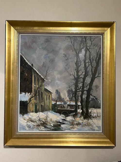 Jean-Jacques Foulon - Prachtig schilderij, Antiek en Kunst, Kunst | Schilderijen | Klassiek, Ophalen of Verzenden