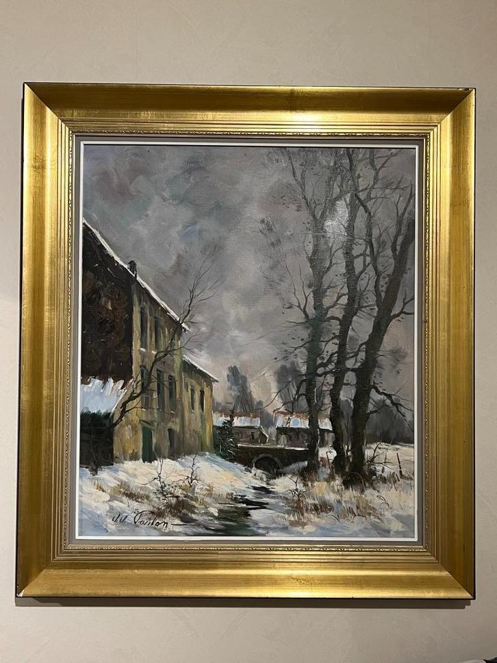 Jean-Jacques Foulon - Prachtig schilderij, Antiek en Kunst, Kunst | Schilderijen | Klassiek, Ophalen of Verzenden