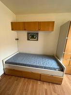 1 persoonsbed met (matras)hangkast bureau en boekenkast, Huis en Inrichting, Ophalen, Gebruikt