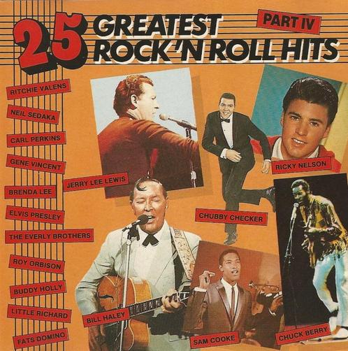 CD * 25 GREATEST ROCK 'N' ROLL HITS - Part 4, CD & DVD, CD | Pop, Comme neuf, 1960 à 1980, Enlèvement ou Envoi