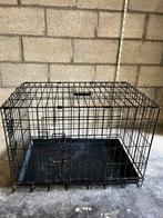 Zwarte bench voor middelgrote hond. 76x53x47, Dieren en Toebehoren, Ophalen, Gebruikt