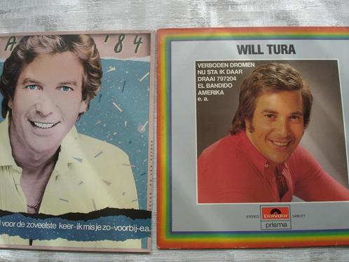 Will Tura lot van 10 LP's, Cd's en Dvd's, Vinyl | Nederlandstalig, Gebruikt, Overige genres, Overige formaten, Verzenden