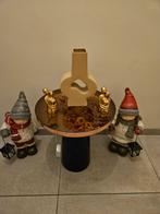 Tafel met kerstmannen en decoratie, Ophalen of Verzenden