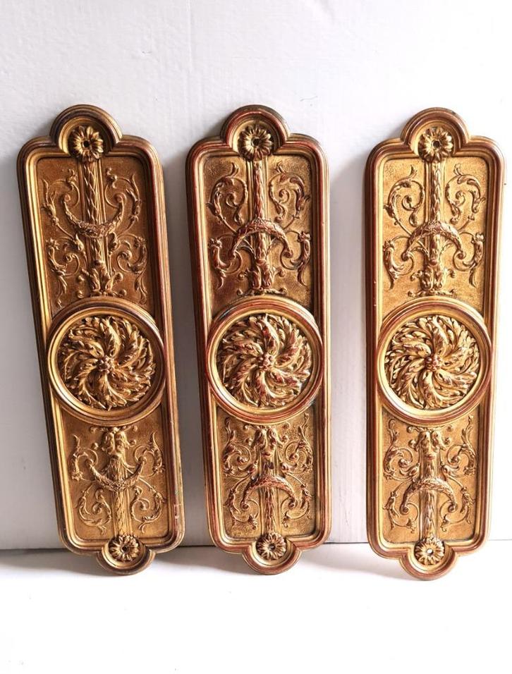 19de E SALVAGED 'Kasteel deurbeslag style Louis XVI', Antiek en Kunst, Antiek | Brons en Koper, Koper, Ophalen of Verzenden