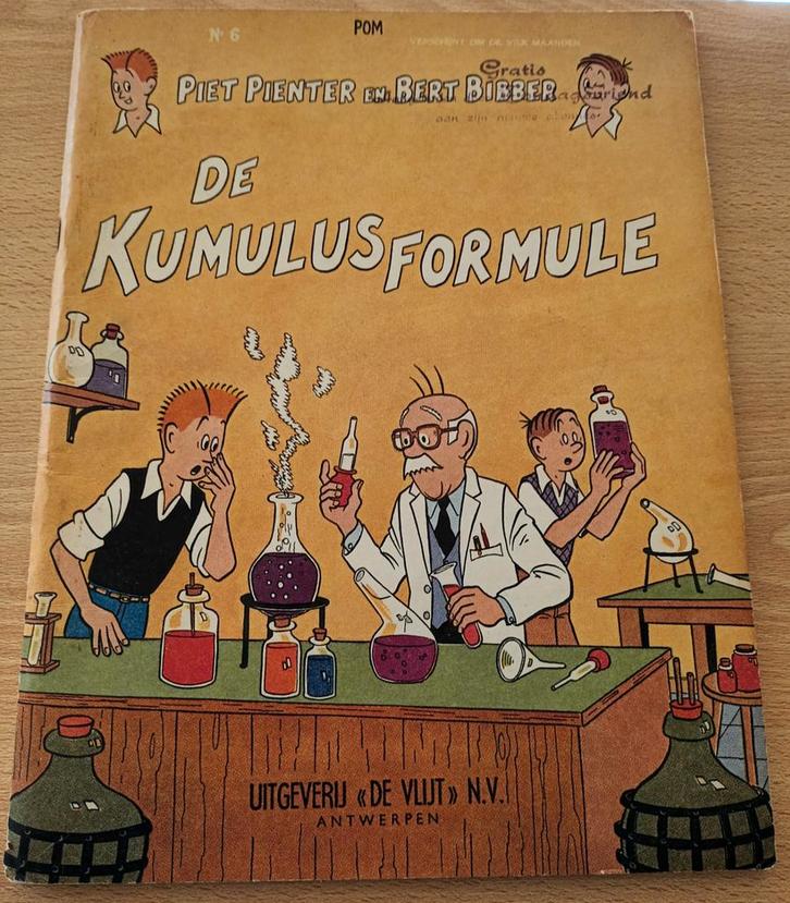 Piet Pienter en Bert Bibber: De Kumulusformule (1962), Boeken, Stripverhalen, Ophalen of Verzenden