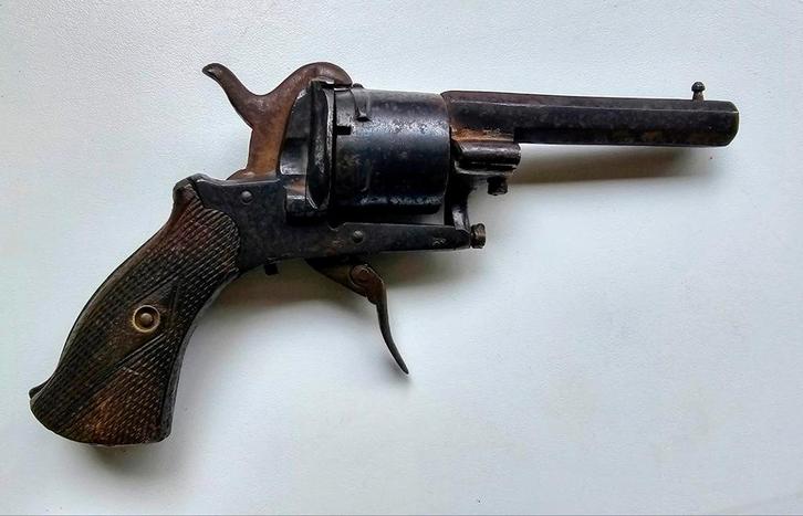 Pinfire zakrevolver 1860 -1865, decoratief, Antiek en Kunst, Antiek | Overige Antiek, Ophalen