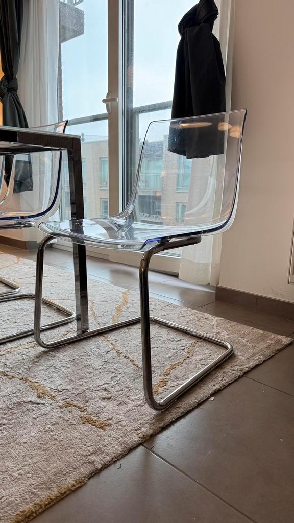 8 Chaises TOBIAS IKEA, Huis en Inrichting, Stoelen, Gebruikt, Vijf, Zes of meer stoelen, Metaal, Overige materialen, Ophalen