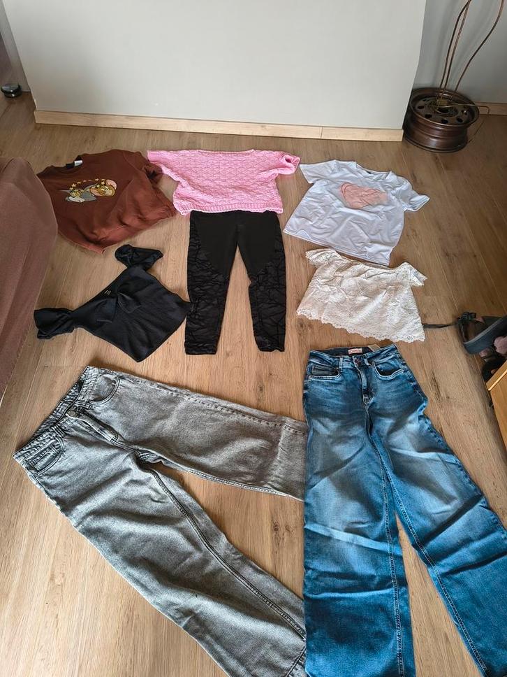 Pakket meisjes kleding maat 14 - 16 jaar, Kinderen en Baby's, Kinderkleding | Maat 164, Broek, Ophalen of Verzenden