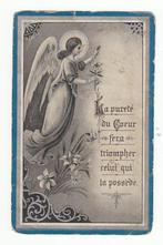 Décès Jeanne BAELE Bruxelles 1905 Auvelais 1906 (enfant), Collections, Images pieuses & Faire-part, Envoi, Image pieuse