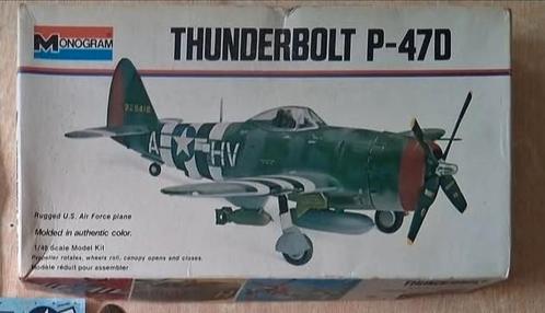 P-47D Thunderbolt, monogram 1/48, Hobby en Vrije tijd, Modelbouw | Vliegtuigen en Helikopters, Nieuw, Vliegtuig, Groter dan 1:72
