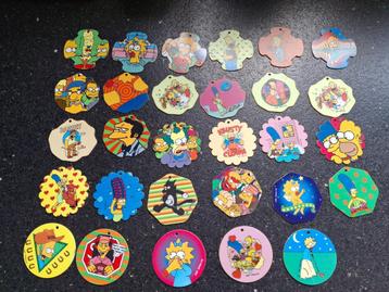 Gros lot de flippo Les Simpsons Croky Chips des années 90, Enlèvement ou Envoi