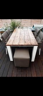 Tuintafel, Tuin en Terras, Tuintafels, Ophalen, Gebruikt, Rechthoekig, Aluminium