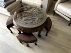 Table basse chinoise avec tables d'appoint, Antiquités & Art, Enlèvement