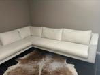 Hoekbank wit/creme, Huis en Inrichting, Zetels | Zetels, Ophalen, 250 tot 300 cm, Gebruikt, Teddy stof