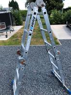 Aluminium plooiladder 4 delen, Ophalen, Gebruikt, Ladder