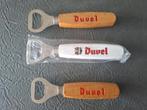 Duvel moortgat 3 verschillende retro openers houthandvat, Ophalen of Verzenden, Zo goed als nieuw, Duvel