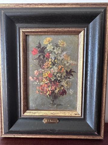 R Y Hauser Schilderij stilleven bloemen beschikbaar voor biedingen