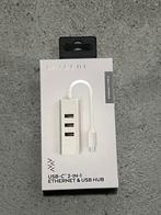 Satechi USB-C 2in1 ETHERNET&USB hub, Computers en Software, Verzenden, Nieuw, Satechi, Docking station