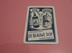1 speelkaart Likeurstokerij De Blauwe Duif , Nederzwalm (181, Verzamelen, Speelkaarten, Jokers en Kwartetten, Ophalen of Verzenden