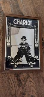 Oude spiegel Charles Chaplin, Antiek en Kunst, Curiosa en Brocante, Ophalen of Verzenden