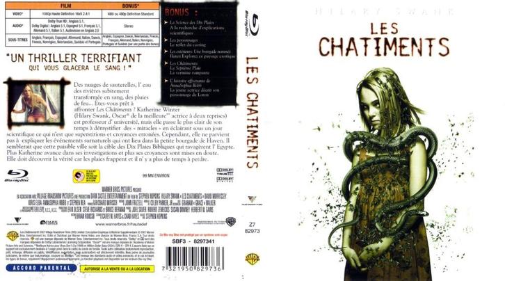 les chatiments (the reaping) (blu-ray) neuf, CD & DVD, Blu-ray, Comme neuf, Horreur, Enlèvement ou Envoi