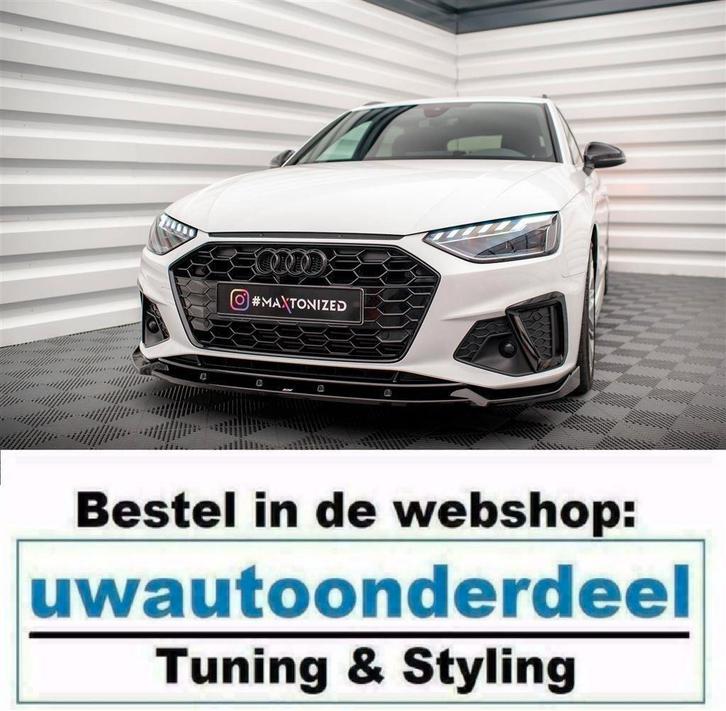 Maxton Design Spoiler Splitter Lip Voor Audi S4 B9 S Line Fa, Auto diversen, Tuning en Styling, Verzenden