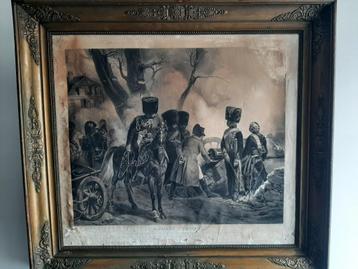 Napoleon-frame en gravure beschikbaar voor biedingen