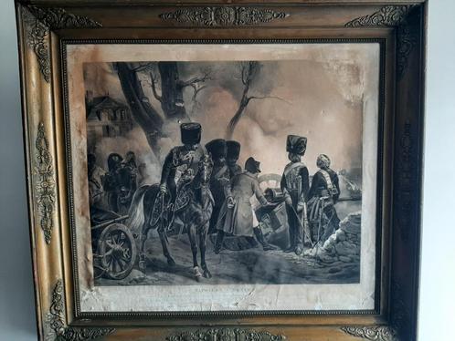 Napoleon-frame en gravure, Verzamelen, Militaria | Algemeen, Ophalen