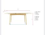 Tafel uitschuifbaar, Ophalen, Gebruikt, 50 tot 100 cm, Vijf personen of meer