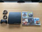 Playstation 3 + 5 Games, 2 spelers, Ophalen, Gebruikt, Vanaf 3 jaar