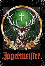 Metalen reclamebord Jägermeister - retro vintage mancave, Ophalen of Verzenden, Nieuw, Reclamebord