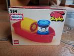 Lego Duplo 534 Matroos met boot Vintage, mint in box, Ophalen of Verzenden, Nieuw, Complete set, Duplo