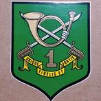 1 Régiment de Chasseurs à Cheval Sticker, Collections, Emblème ou Badge, Armée de terre, Enlèvement ou Envoi
