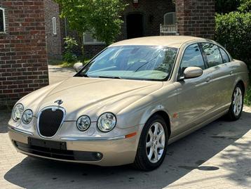 JAGUAR S-TYPE 2.7 DIESEL 170000KM AUTOMAAT, Auto's, Jaguar, Automaat, Beige, Overige kleuren, Leder