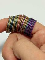 Bague fantaisie multicolore Taille 57, Bijoux, Sacs & Beauté, Bagues, Autres couleurs, Enlèvement, Utilisé, 17 à 18
